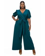 Macys top green jumpsuit