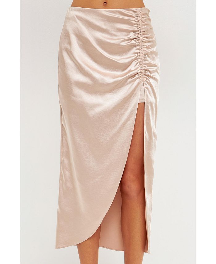 endless rose Women's Front Slit Midi Skirt - Macy's