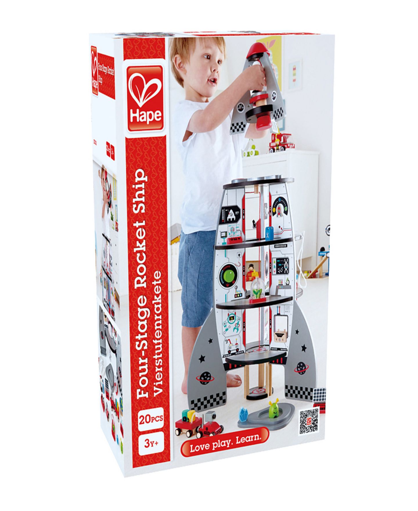Детские конструкторы Hape Four-Stage Rocket Ship Playset — фото 2