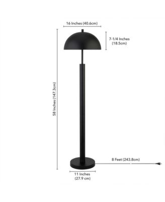 York 58" Tall Floor Lamp with Metal Shade