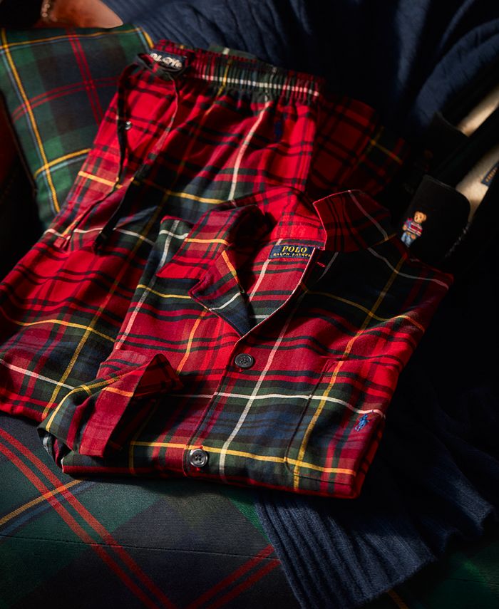 Polo Ralph Lauren Men's Plaid Flannel Pajamas Set Macy's