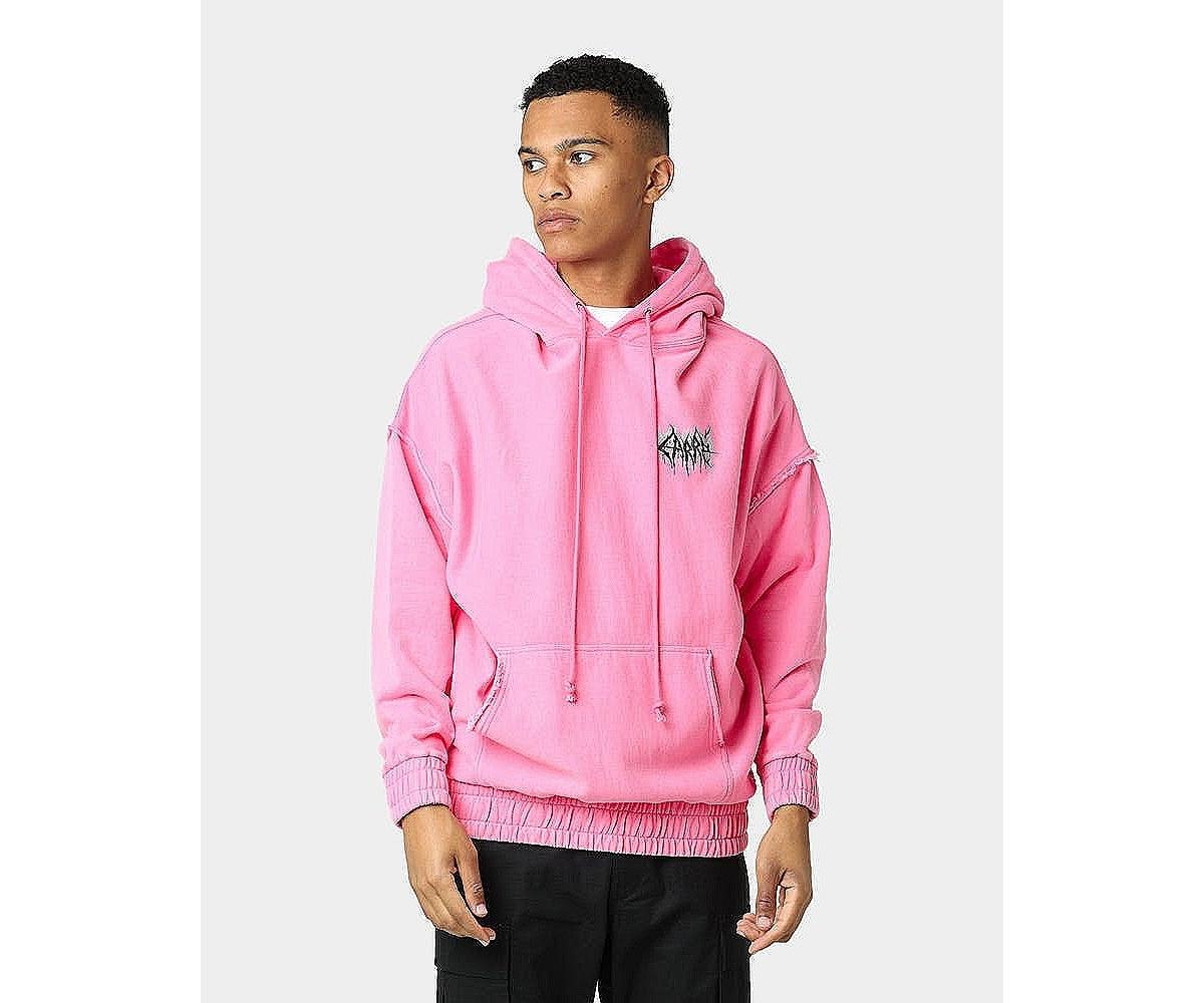 Men's Me e Distressed Hoodie - Washed pink