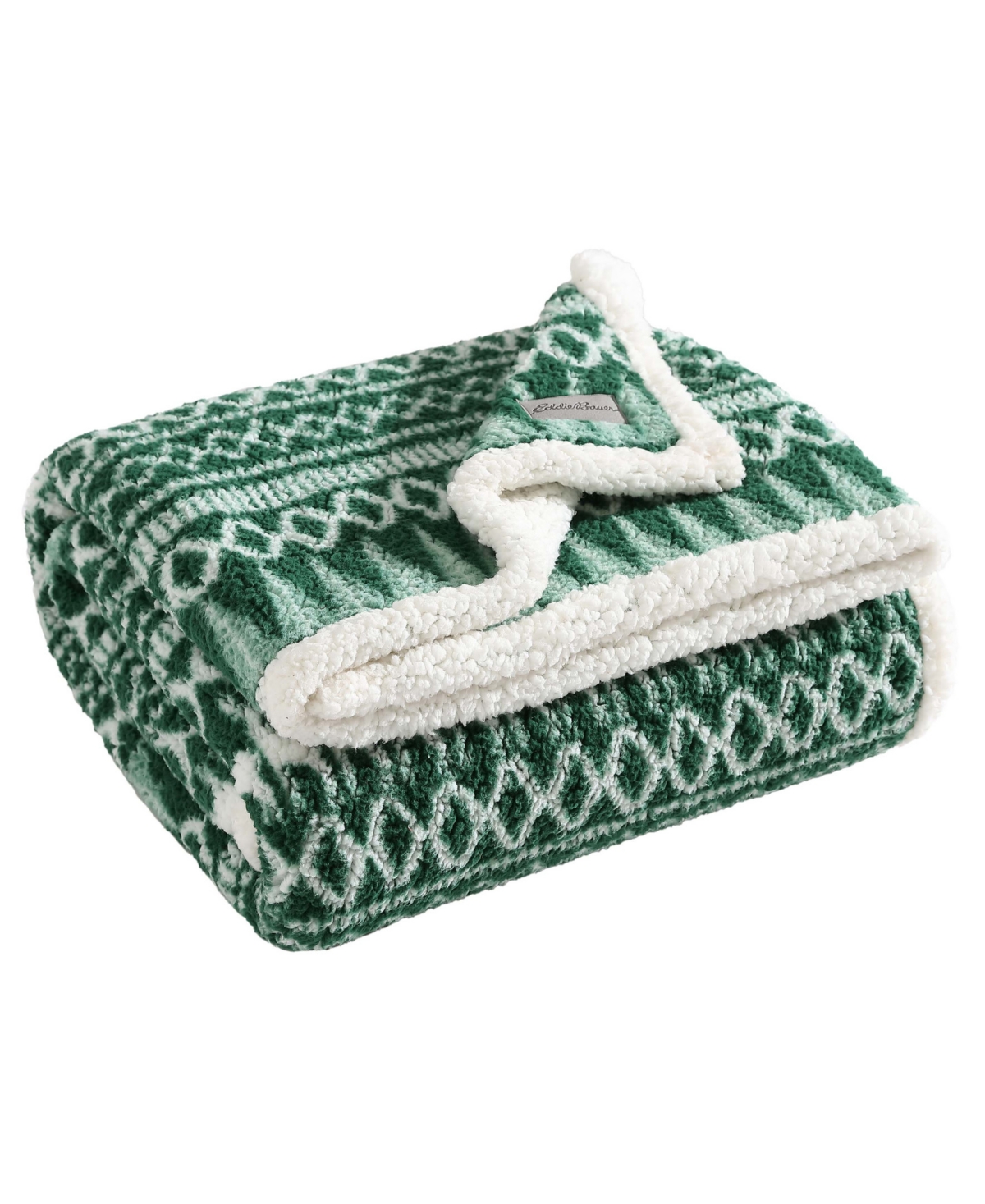 Eddie Bauer Faux Shearling Reversible Throw