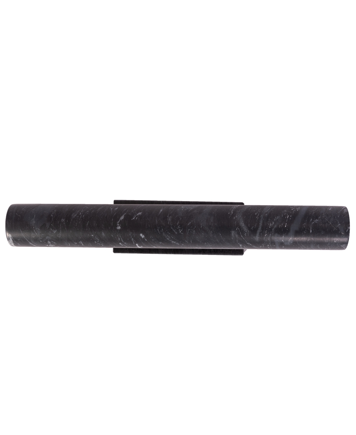 Artifacts Trading Company 12" Straight Marble Rolling Pin With Stand, 11" X 1" In Black Matte