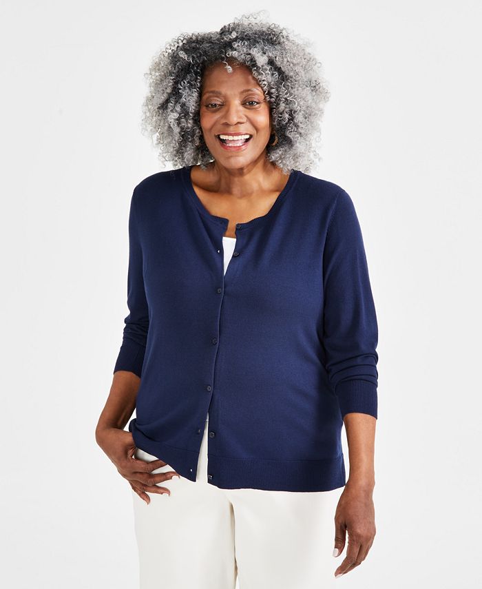Plus Size Button Front Cardigan Created for Macy s