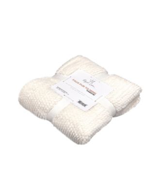 Cozy Faux Fur to Faux Mink Throw, 50" x 60'' (A $55.00 Value)