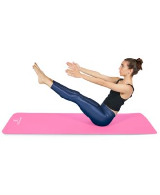 Extra Thick Yoga and Pilates Mat with Sling, 1/2 Inch