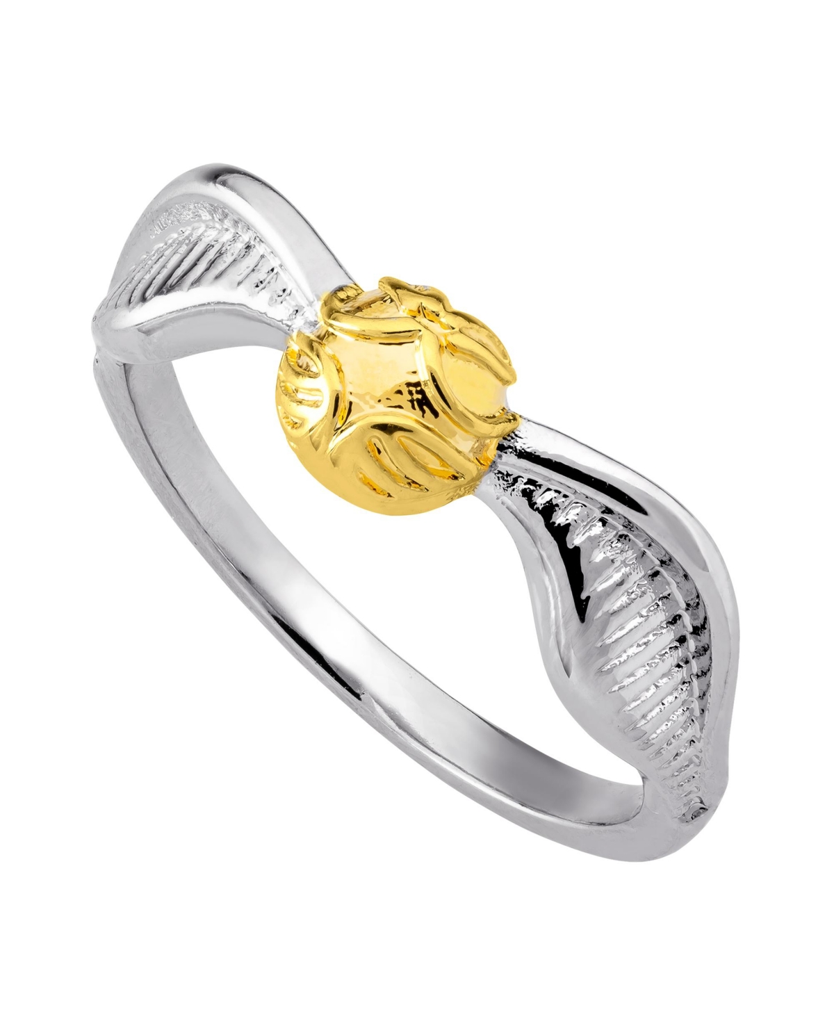 Womens Golden Snitch Ring - Silver and Gold Plated - Gold and silver