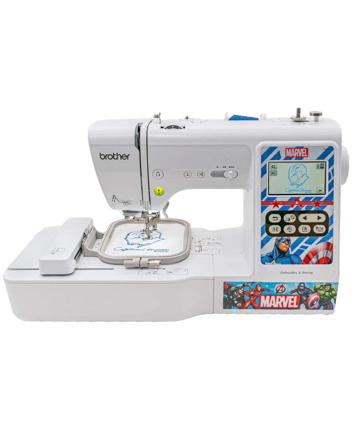 LB5000M Marvel 4" x 4" Computerized Sewing & Embroidery Machine - White