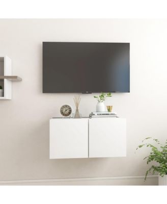 Hanging TV Stand White 23.6"x11.8"x11.8"
