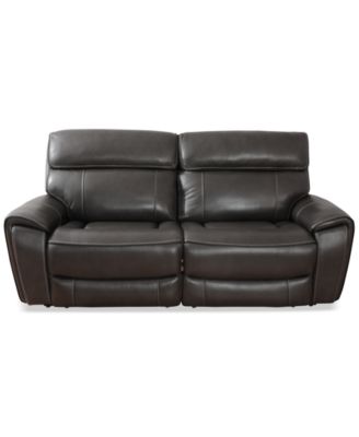 CLOSEOUT! Hutchenson 83" 2 Pc. Zero Gravity Leather Sofa with 2 Power Recliners, Created for Macy's
