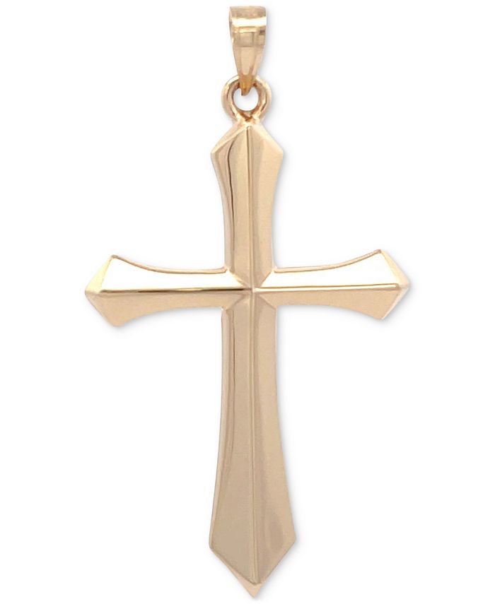 Macys gold outlet cross necklace