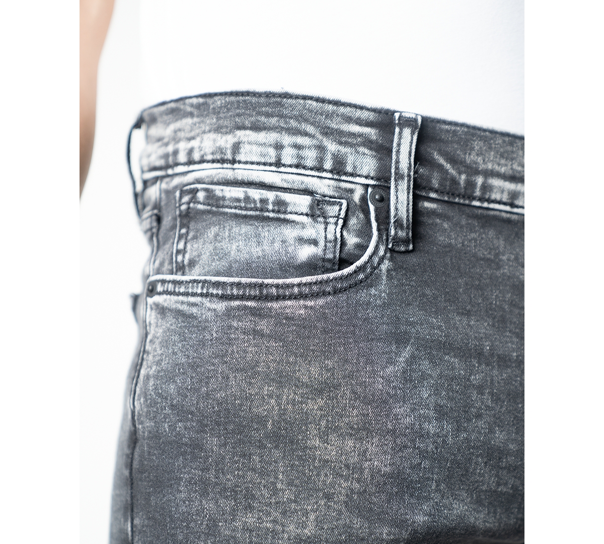 Shop Lazer Men's Skinny-fit Five-pocket Jeans In Zeke