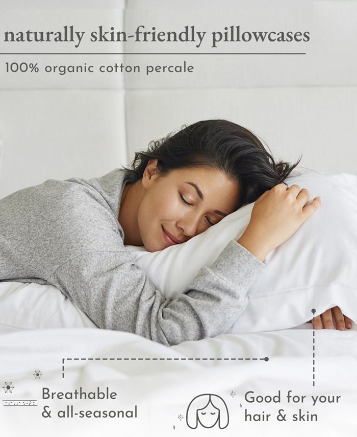 California Design Den 100 Organic Cotton Pillow Cases Queen / Standard