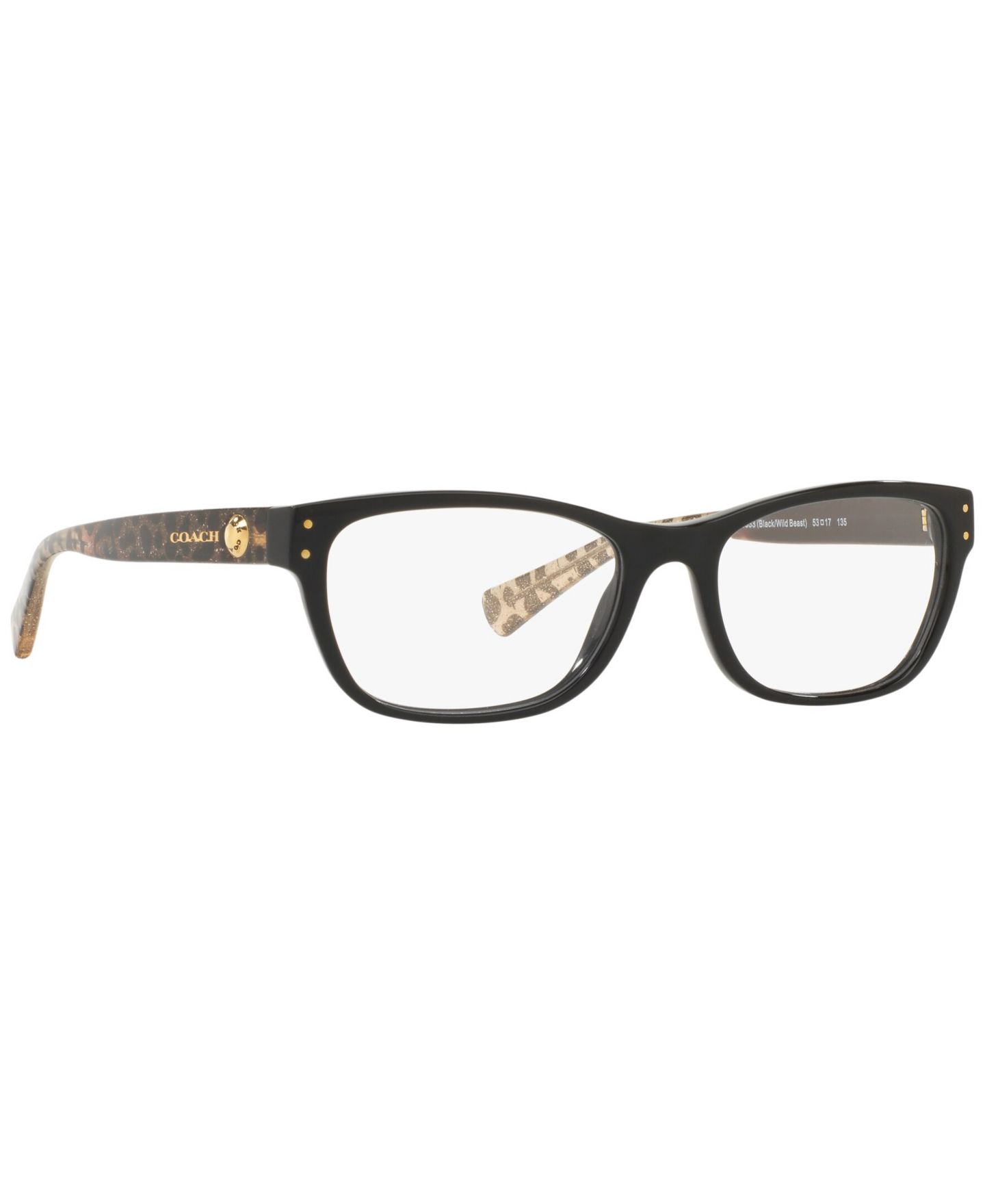Женские очки Coach Woman Rectangle Plastic HC6082 Eyeglasses, цвет: Чёрный — фото 2
