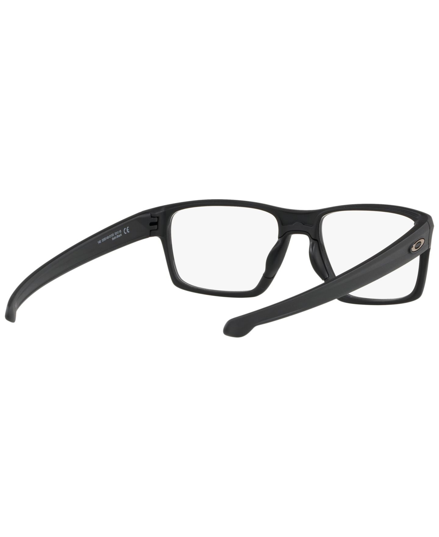 Мужские очки Celine Oakley Man Square Plastic OX8140 Litebeam Eyeglasses, цвет: Атласный чёрный — фото 5