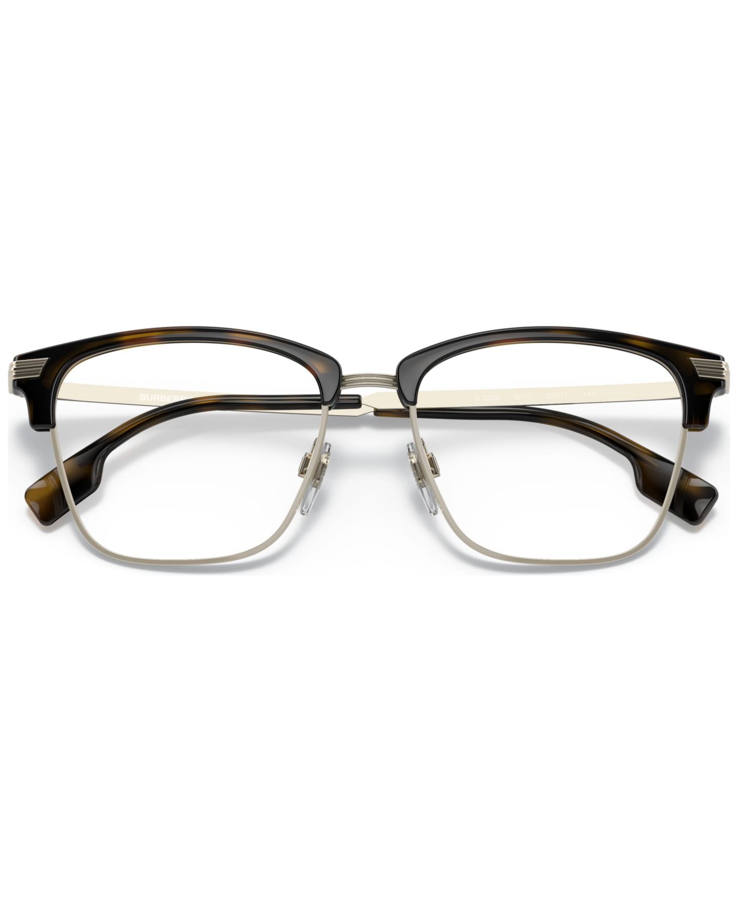 Мужские очки Burberry Man Square Plastic BE2359 Pearce Eyeglasses, цвет: Тёмный гавана — фото 2
