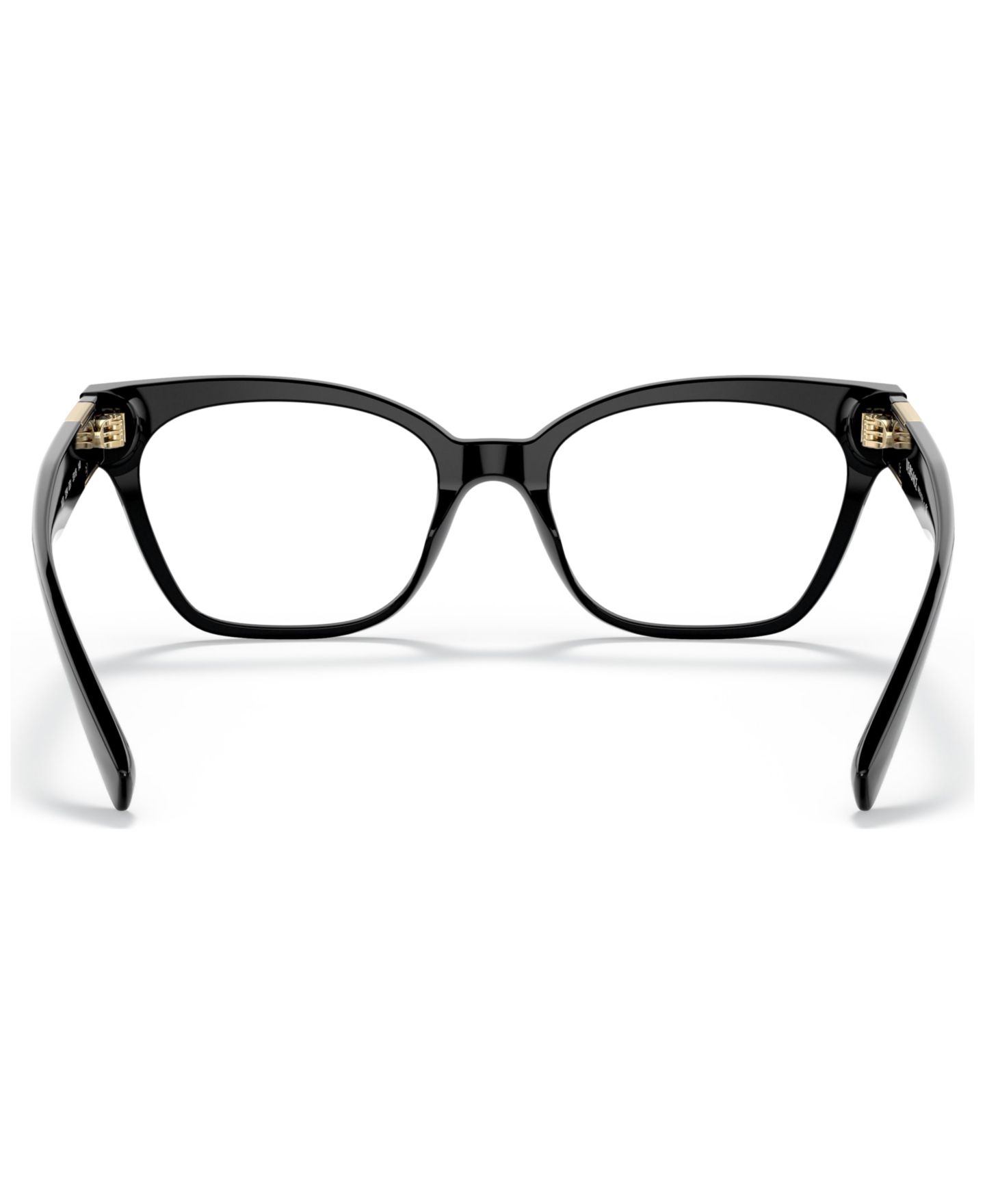 Женские очки Versace Woman Cat Eye Plastic VE3294 Eyeglasses, цвет: Чёрный — фото 3