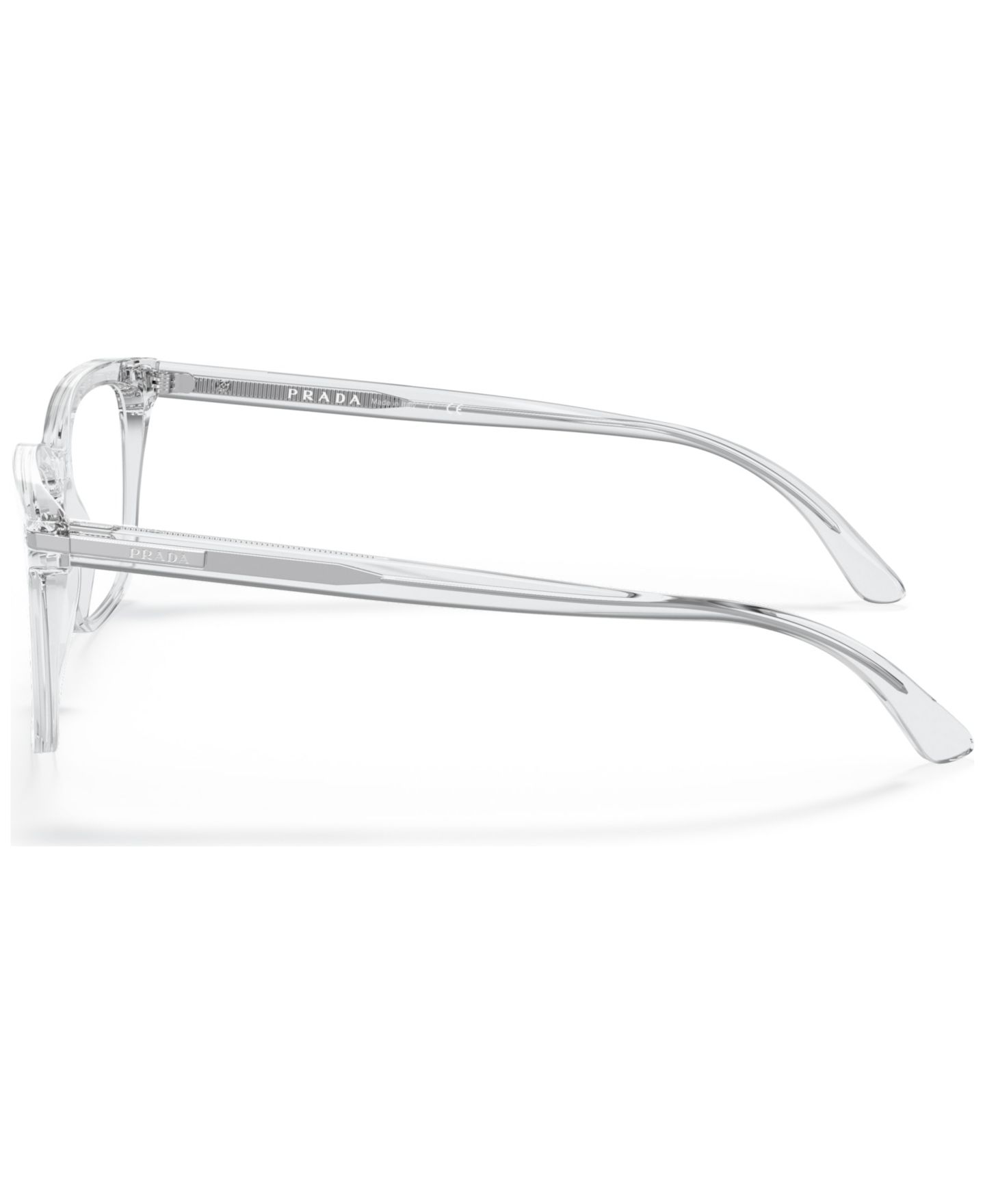 Мужские очки PRADA Man Rectangle Plastic PR 14WVF Eyeglasses, цвет: Прозрачный — фото 4