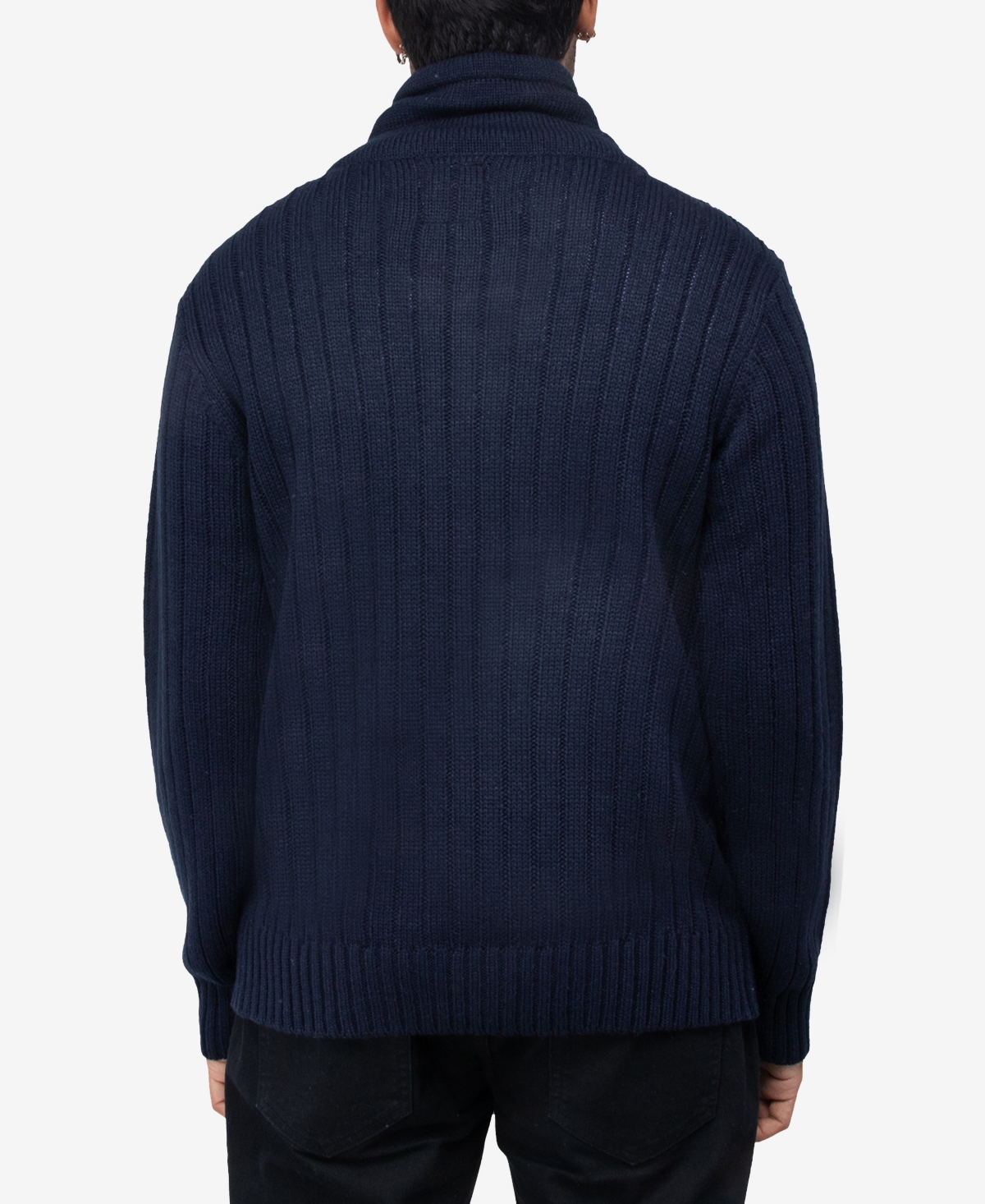 X-Ray Men's Shawl Neck Knit Sweater