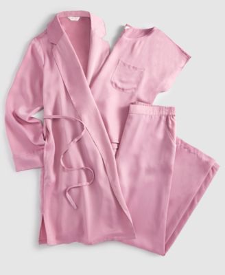 State Of Day Womens Crepe De Chine Sleep Collection Created For Macys In Mauve Orchid