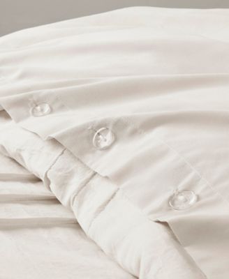 Porter Washed Pleated 3-Pc. Duvet Cover Set, Queen