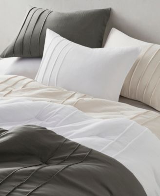 Porter Washed Pleated 3-Pc. Duvet Cover Set, Queen