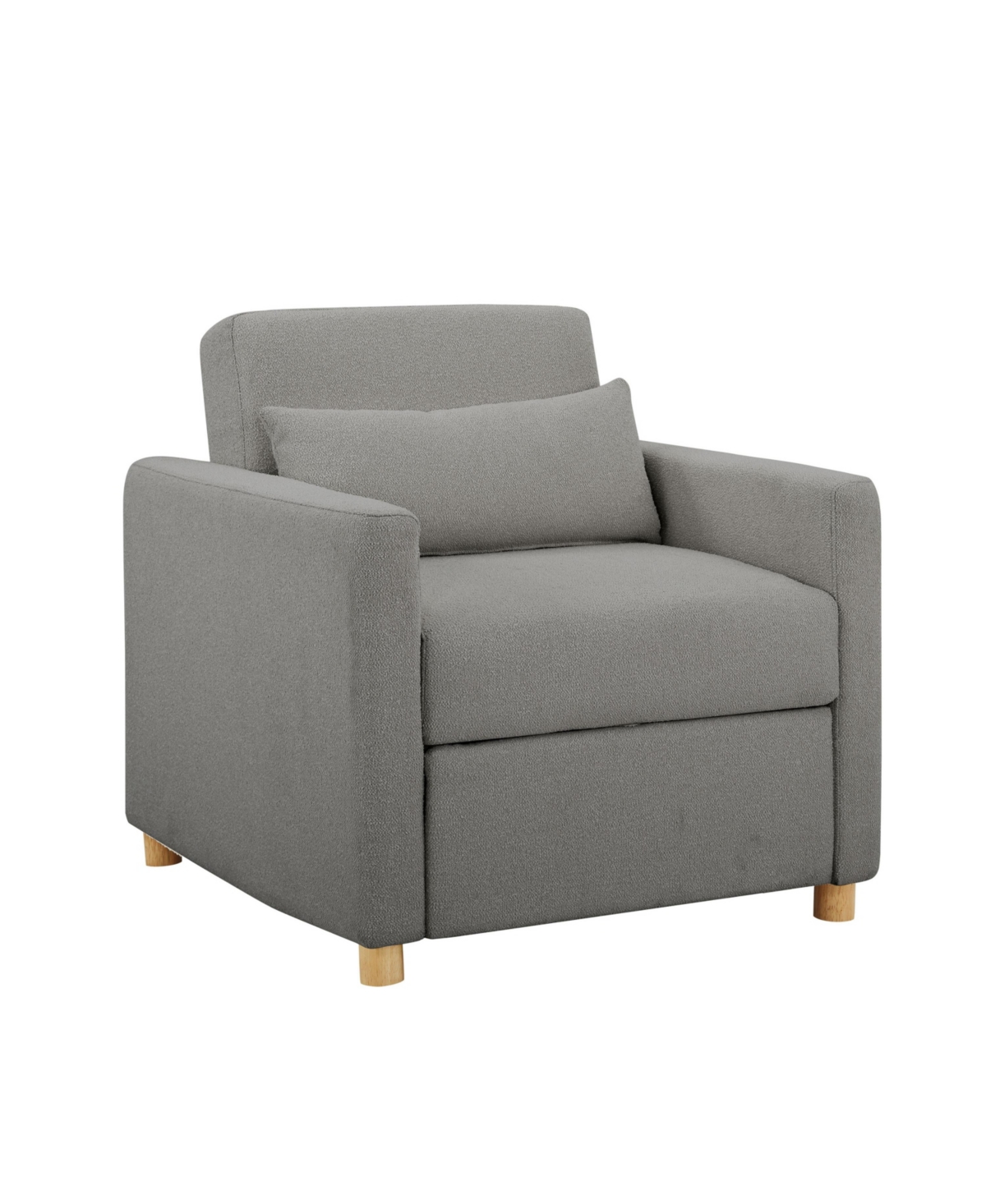 Serta Ivar 36" Convertible Chair In Gray