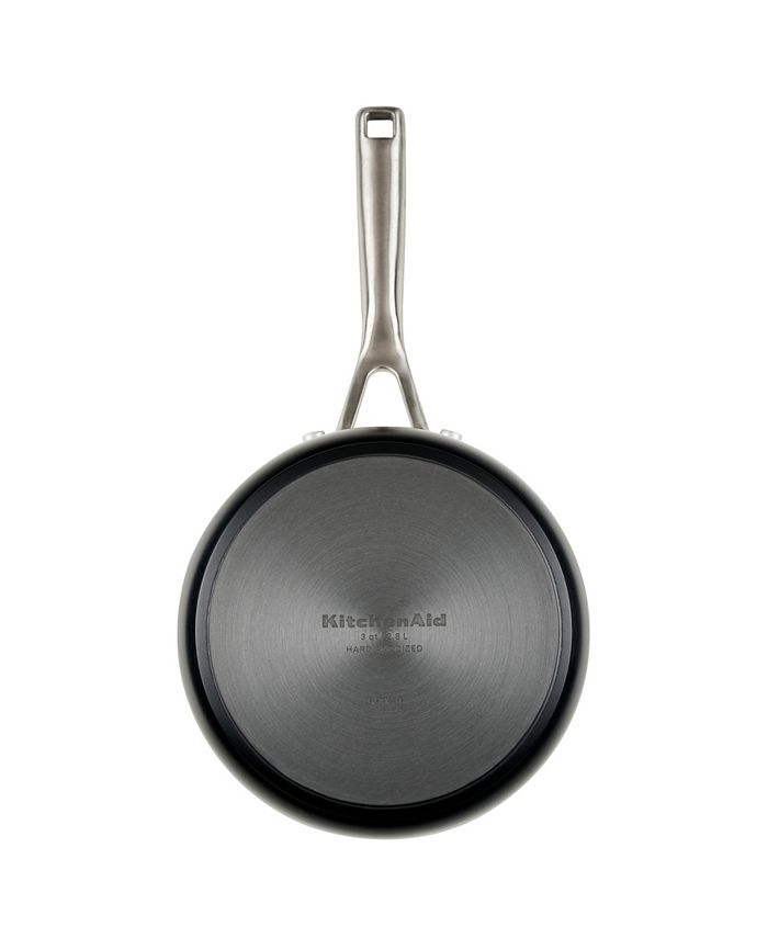 KitchenAid Hard Anodized Ceramic NonStick 3 Quart Cookware Sauce Pan