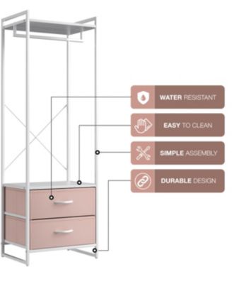 Clothing Rack with 2 Drawers