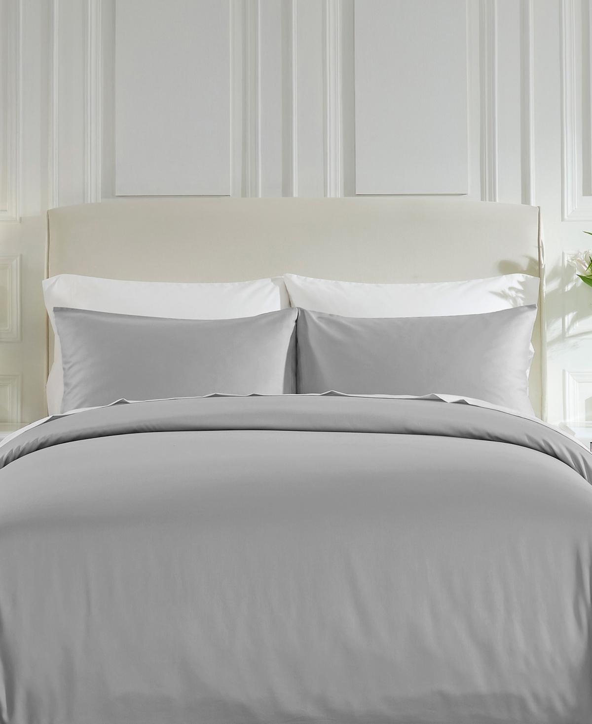 California Design Den Luxury Duvet Cover Only - 400 Thread Count 100% Cotton Sateen Comforter Cover, Button Closure and Corner Ties by