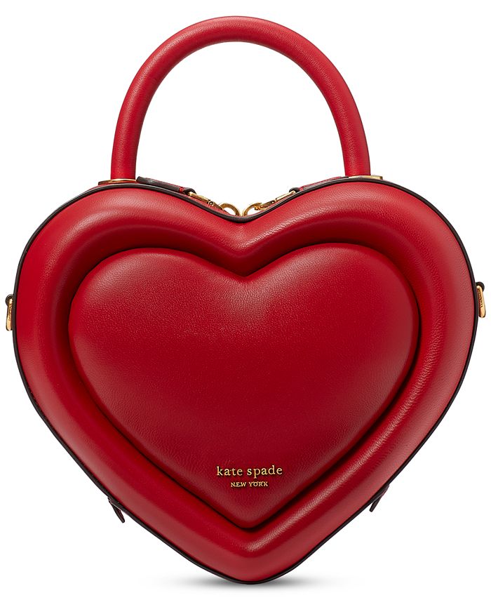 Pitter Patter Smooth Leather 3D Heart Crossbody