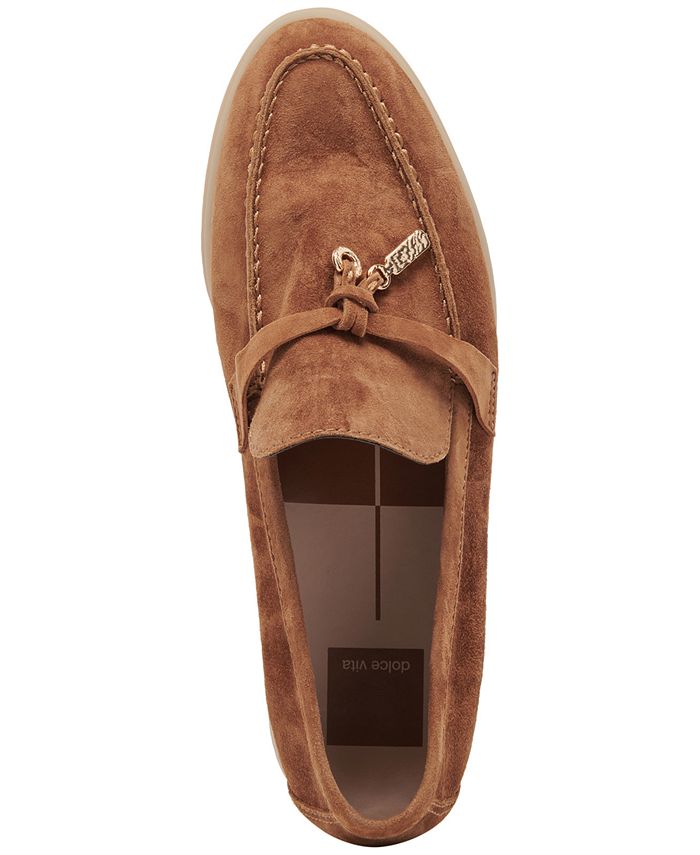Mocassins Dolce Vita Femme - Suède Saumon - Boucle à Gland - Taille US 7 - Occasion