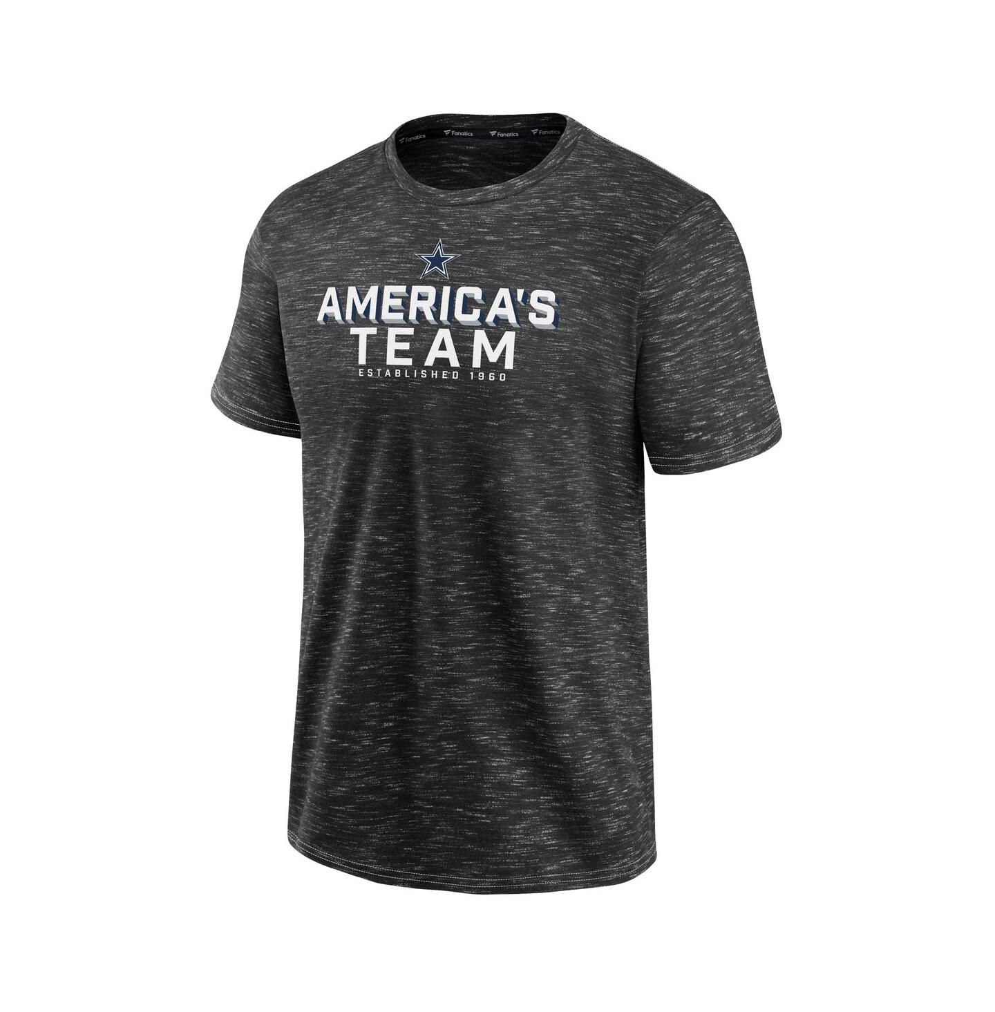 Мужская футболка Fanatics Charcoal Dallas Cowboys Component — фото 2