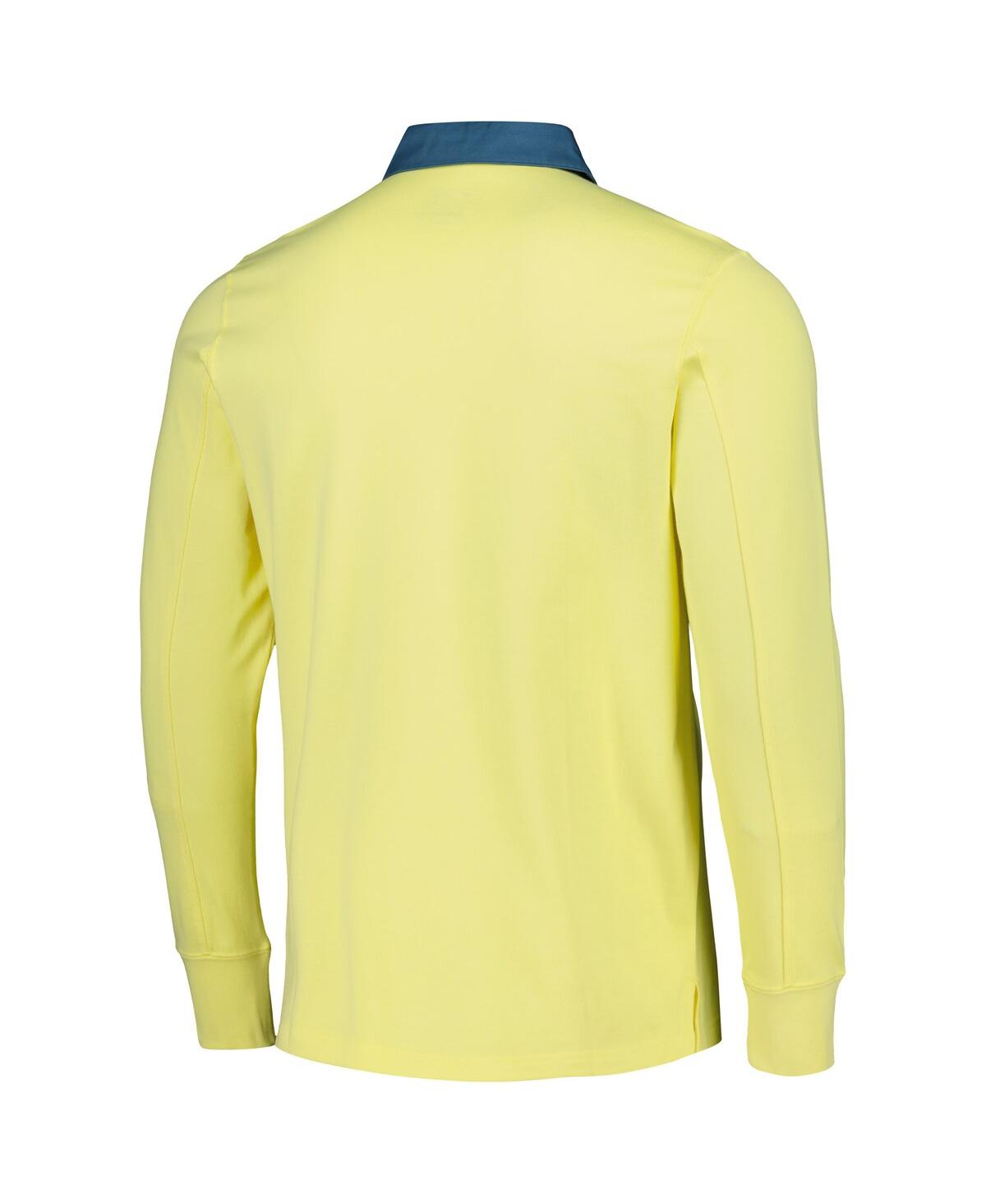 Shop Adidas Originals Men's Adidas 2023 Player Yellow New York Red Bulls Travel Long Sleeve Polo Shirt