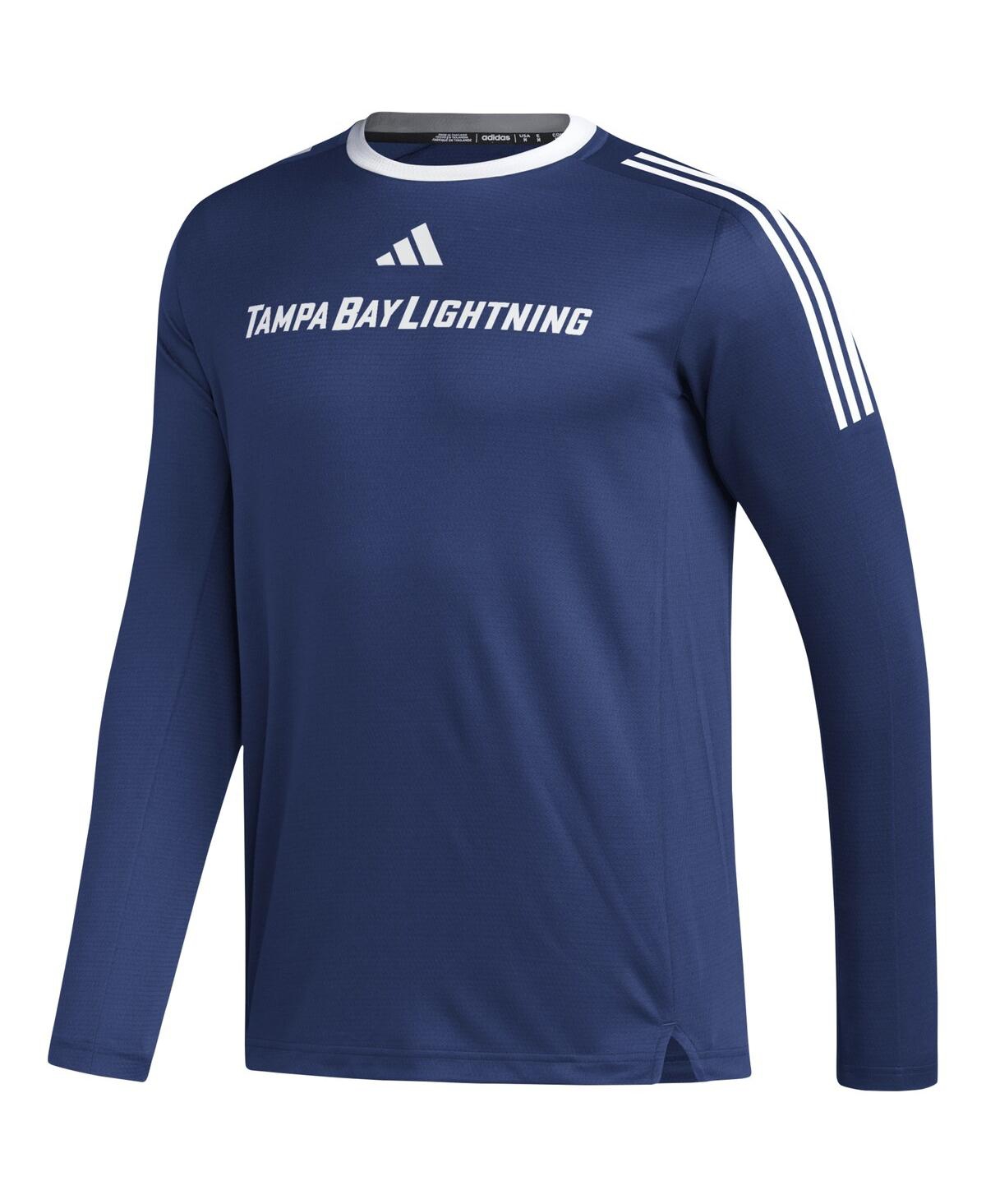 Men's adidasTampa Bay Lightning Aeroready Long Sleeve T-shirt - Blue