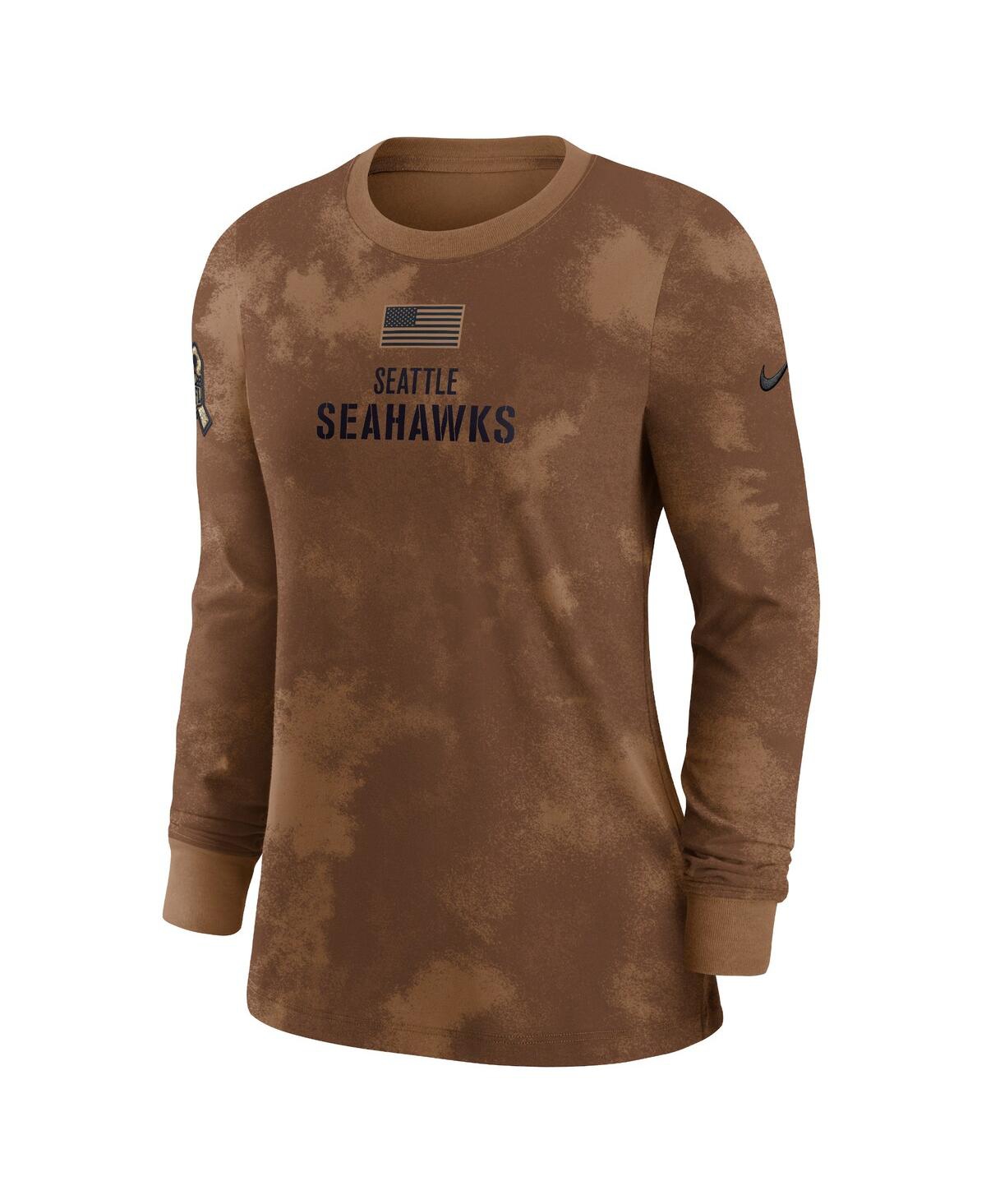 Nike Women's  Brown New Orleans Saints 2023 Salute To Service Long Sleeve T-shirt In Brown