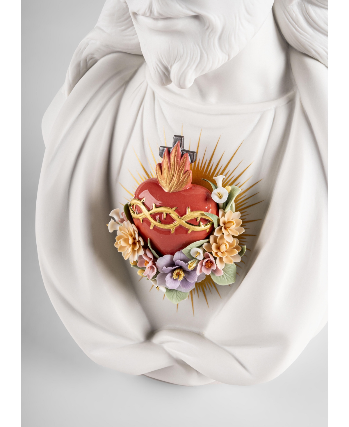 Lladrò Sacred Heart Of Jesus Figurine In Multi