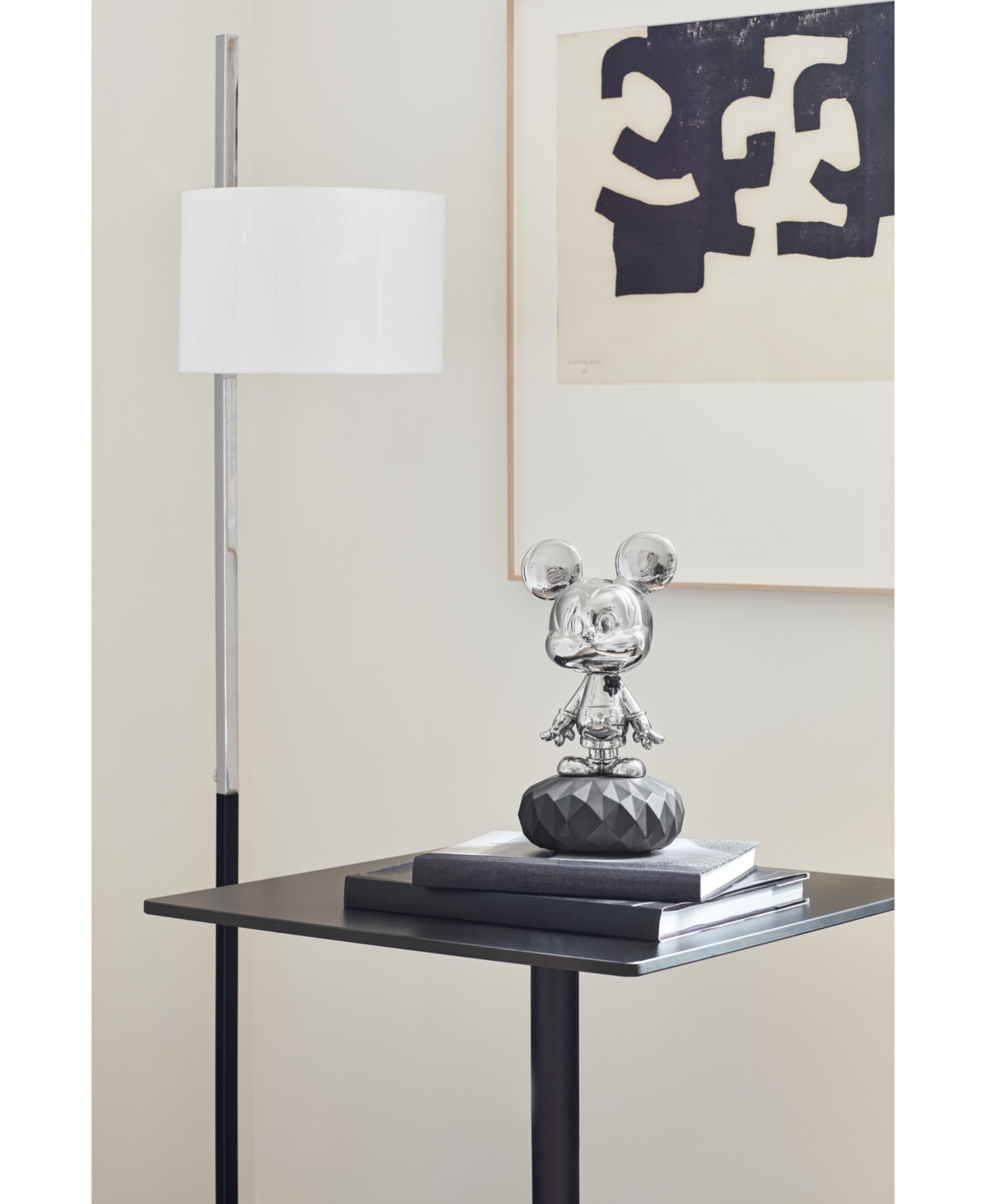Lladrò Mickey Mouse Platinum Sculpture In Multi