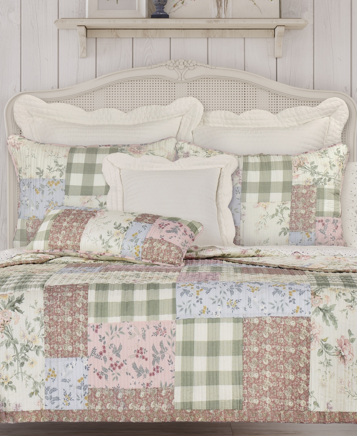 Piper & Wright Eloise Quilted Sham, King In Dusty Rose