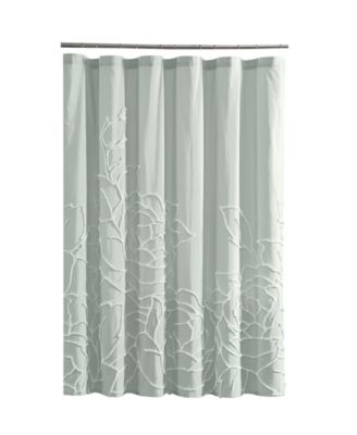 Chenille Rose Shower Curtain, 72" x 72"