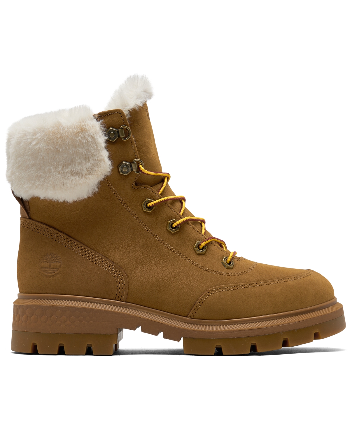 Shop Timberland Women's Cortina Valley 6" Lace-up Water Resistant Boots From Finish Line In Rubber