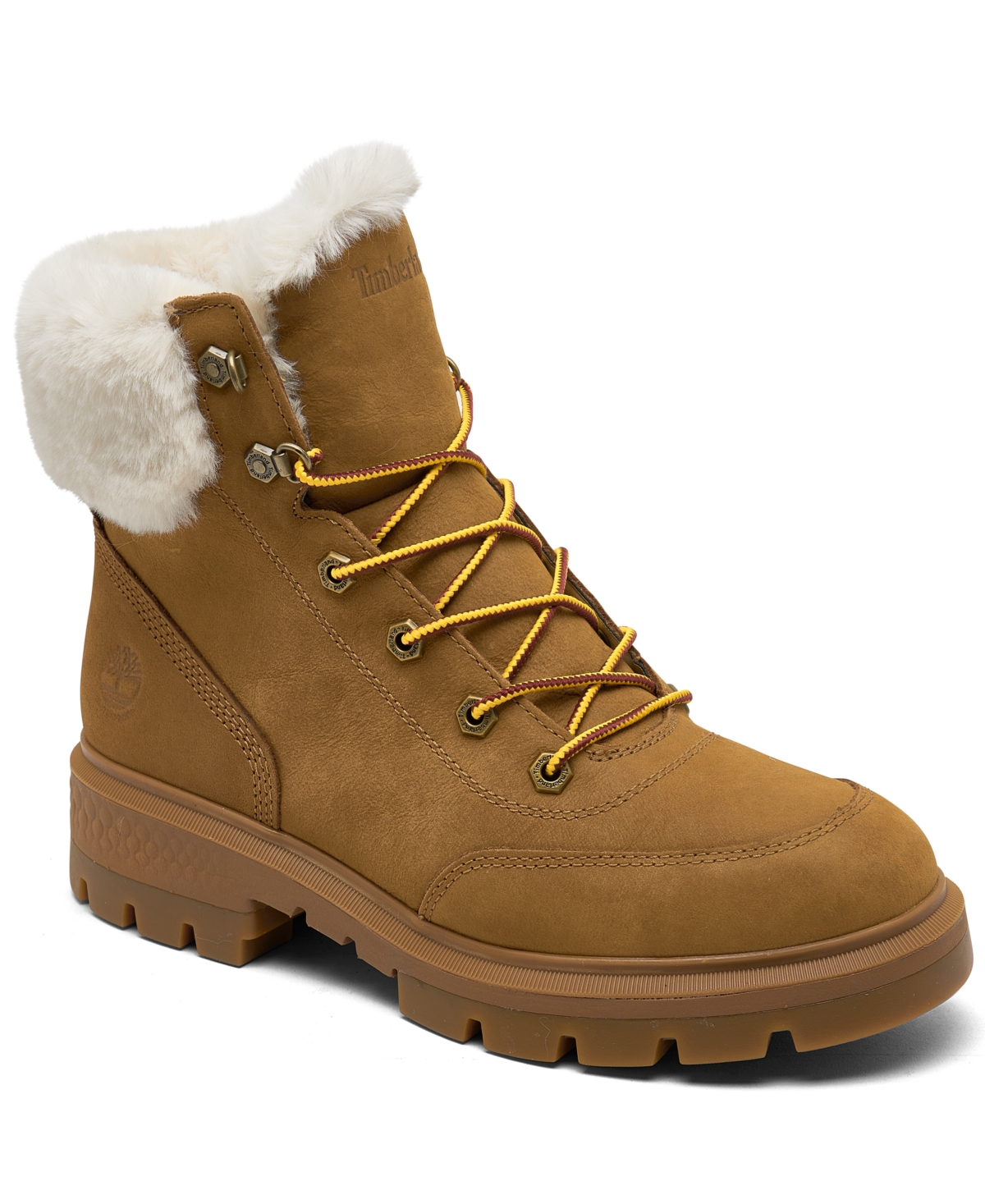 Shop Timberland Women's Cortina Valley 6" Lace-up Water Resistant Boots From Finish Line In Rubber
