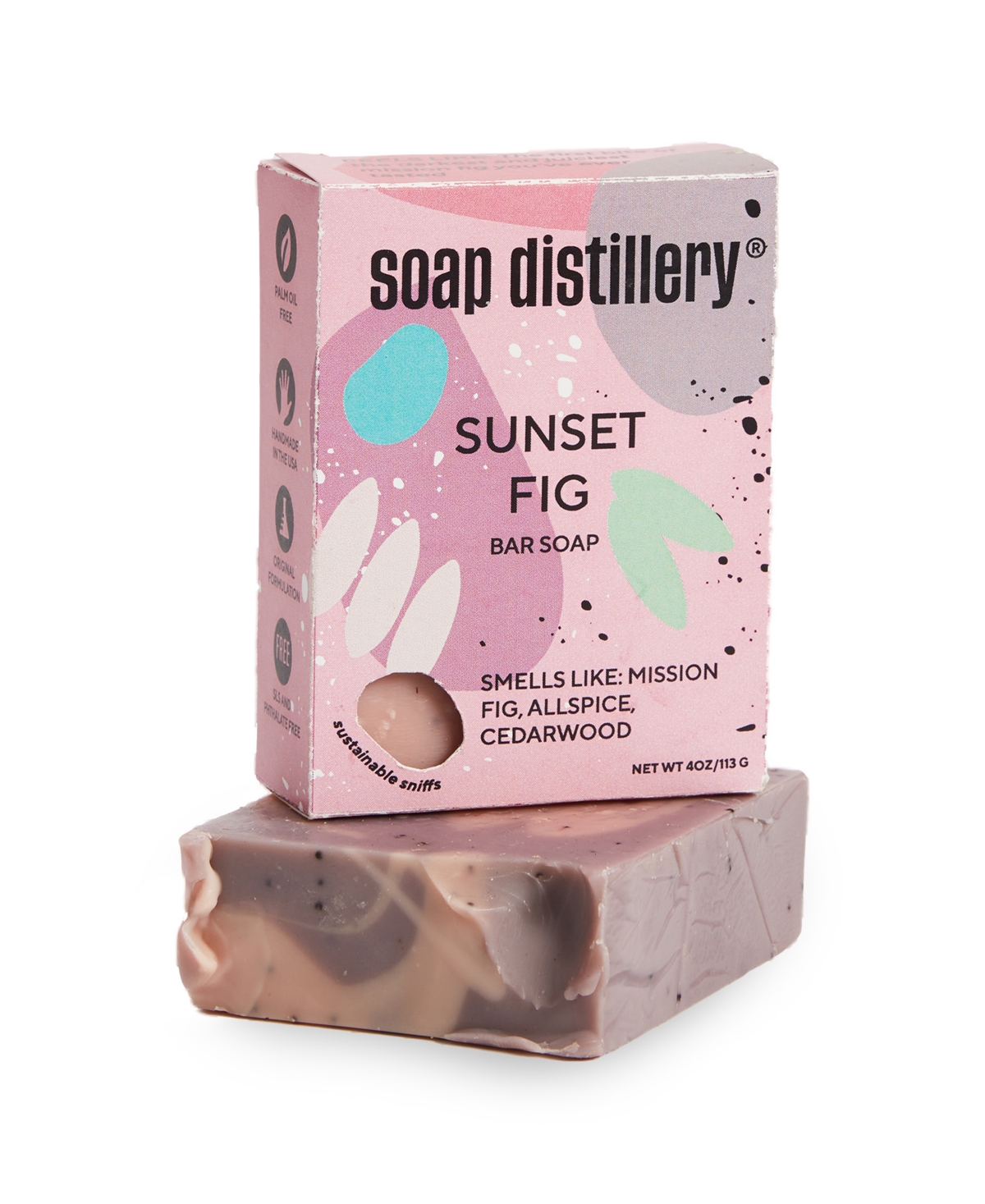 Soap Distillery Sunset Fig Bar Soap In Purple