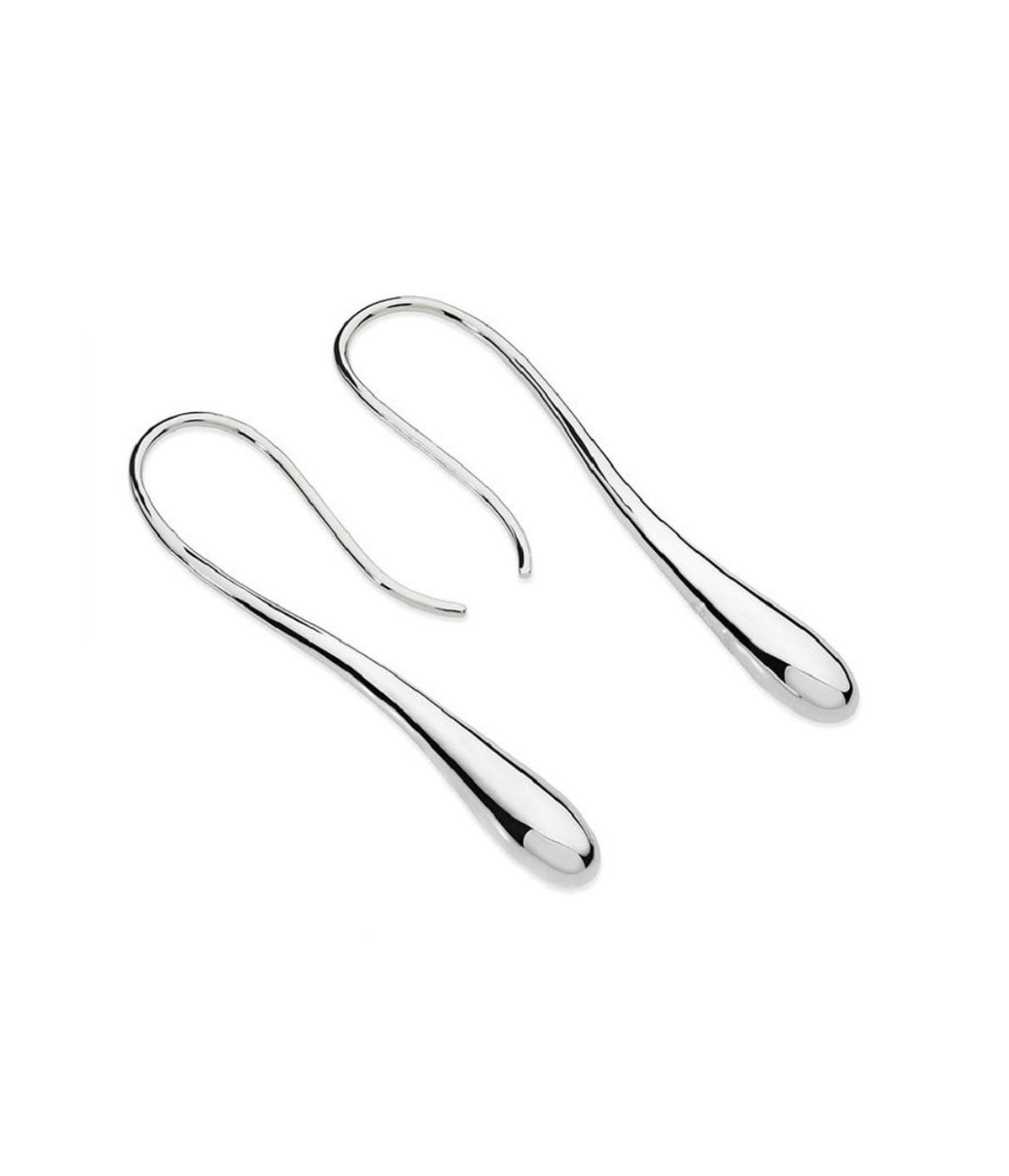 Lucy Quartermaine Solid Drop Earrings In Silver