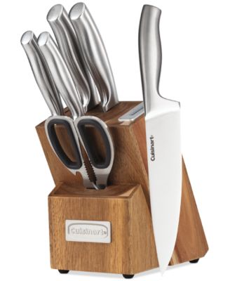 Classic 7-Pc. Stainless Steel Knife & Block set