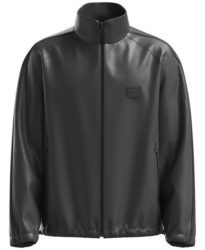 Hugo boss leather jacket bloomingdales deals