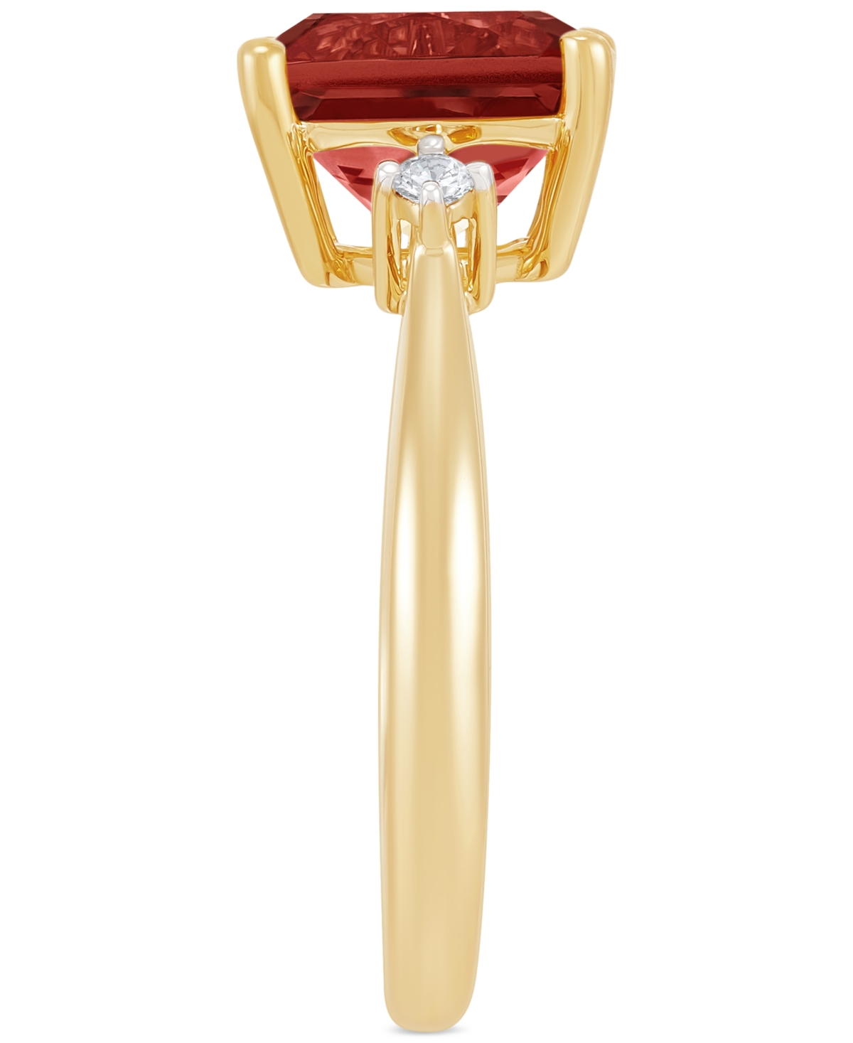 Amethyst (2-3/4 ct. t.w.) & Diamond (1/20 ct. t.w.) Ring in 14k Gold (Also in Swiss Blue Topaz, Citrine, & - Garnet