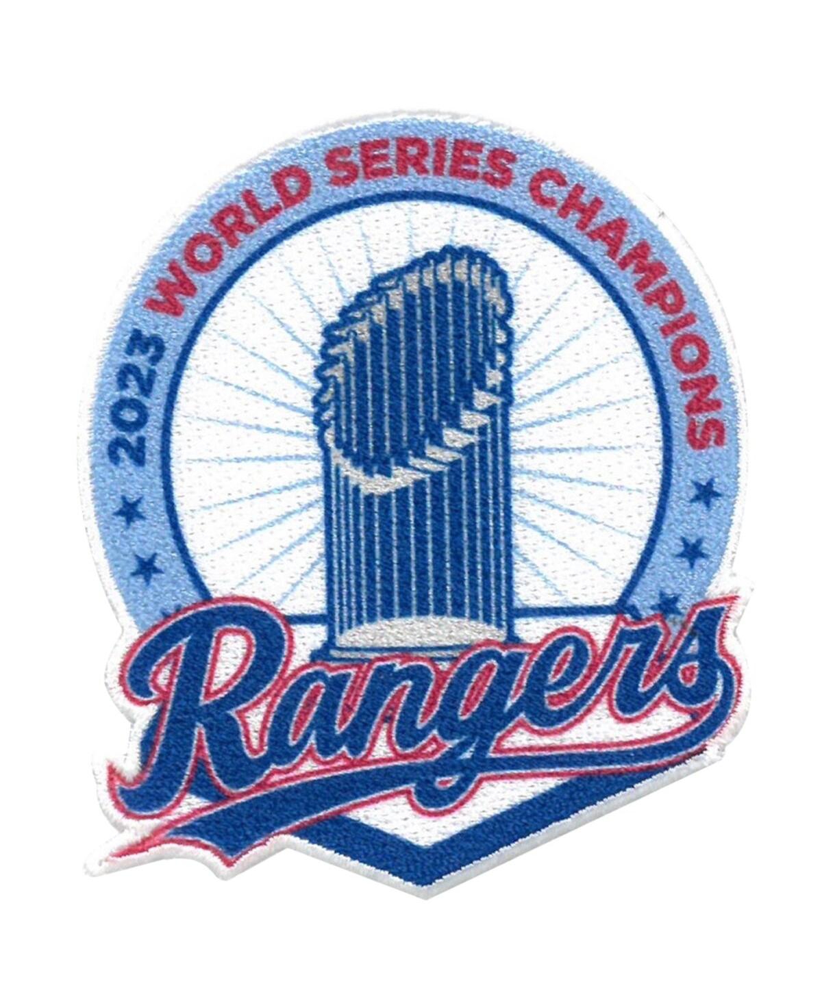 Texas Rangers 2023 World Series Champions Trophy Star Patch - Blue