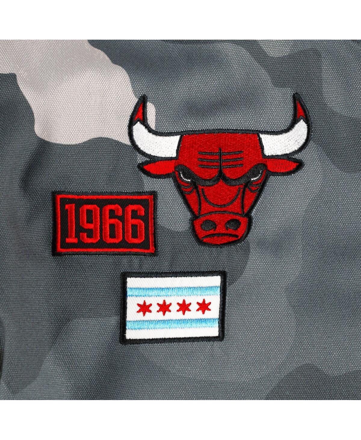 Shop The Wild Collective Men's And Women's  Gray Chicago Bulls 2023/24 City Edition Camo Bomber Full-zip J